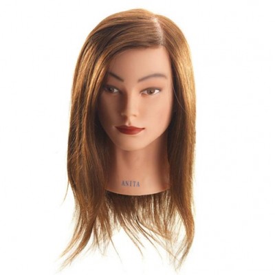 cosmetology mannequin head human hair Pivot Point ELLIE